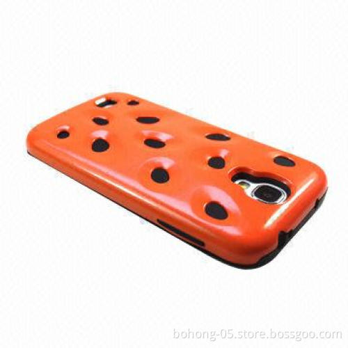 Hard Case for Samsung S4, PC and Silicone Materials, Watermelon Pattern PC + Silicone Combo